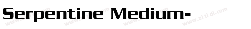 Serpentine Medium字体转换